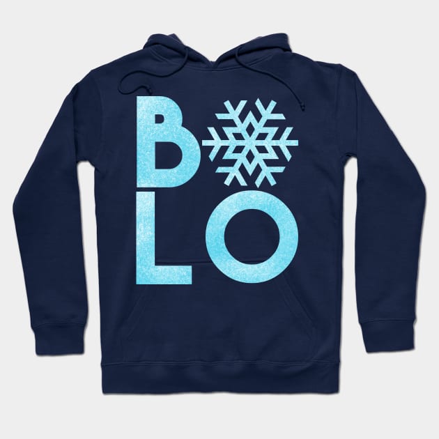 B-Lo Buffalo Snow Flake Hoodie by JossSperdutoArt